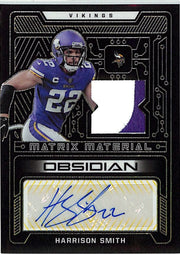 2022 Obsidian Harrison Smith Auto Autograph Patch Jersey Matrix Materials /25