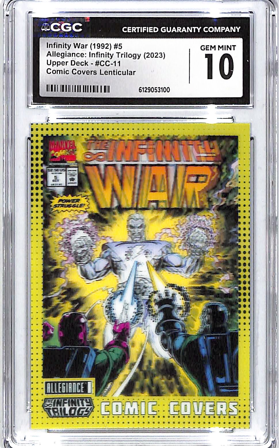 2023 Infinity War '92 UD Infinity Trilogy Comic Covers #CC-11 CGC Gem Mint 10