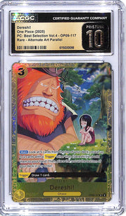 One Piece PC Best Selection Vol 4 OP09 Dereshi! 117 Alternate Art CGC 10 Pristine