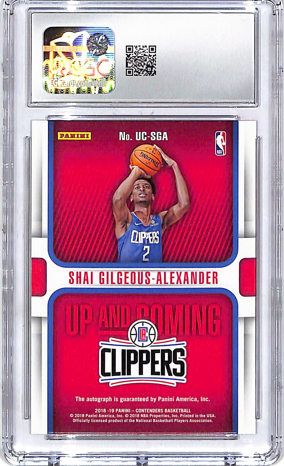 2018-19 Revolution Shai Gilgeous-Alexander Auto Autograph Rookie RC /199 CGC 8.5 Clippers
