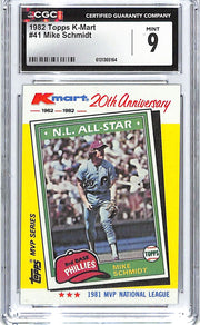 1982 Mike Schmidt Topps K-Mart #41 CGC Mint 9