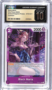One Piece Animal Kingdom Pirates ST04 Black Maria 011 CGC 10 Pristine