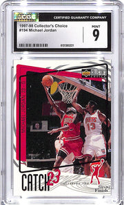1997-98 Collectors Choice Michael Jordan #194 CGC 9 Bulls