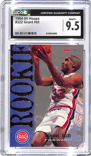 1994-95 Hoops Grant Hill Rookie RC #322 CGC 9.5 Pistons