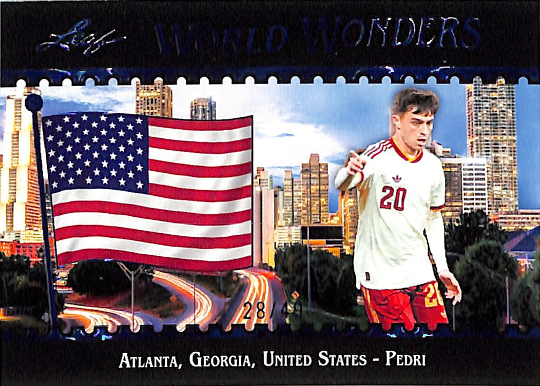 2026 Leaf World Wonders Pedri Blue /49 Spain