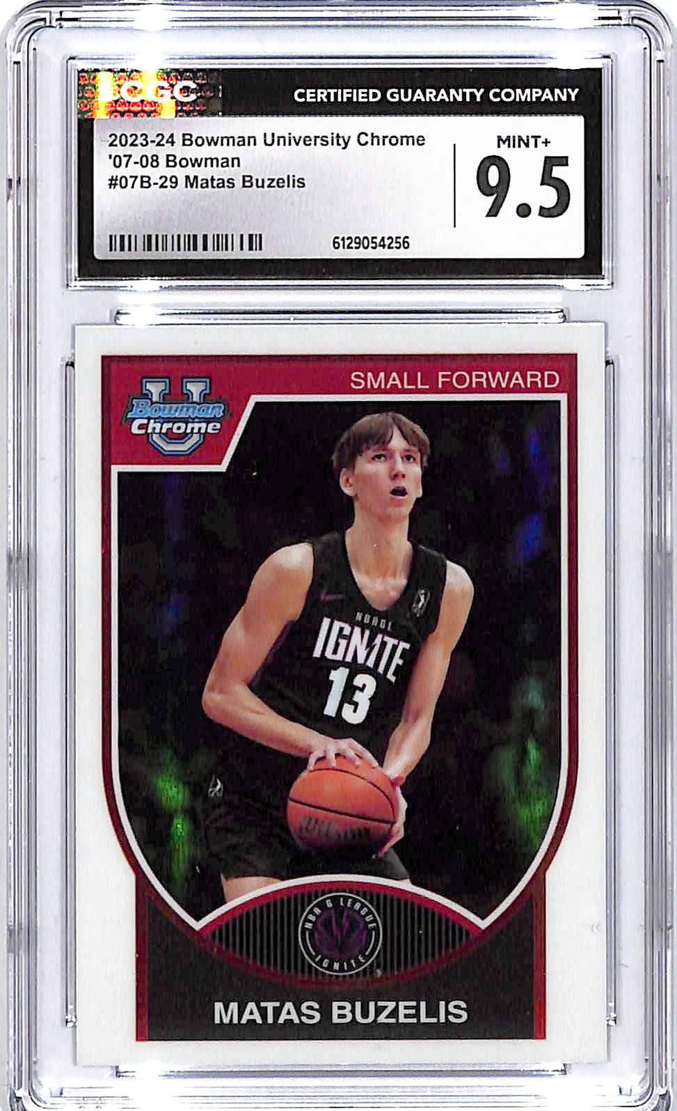 2023-24 Bowman Chrome University Matas Bezels 07-08 Retro Rookie RC CGC 9.5