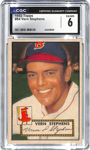 1952 Vern Stephens Topps #84 CGC Excellent 6