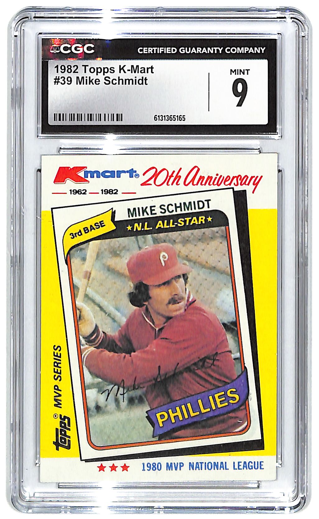 1982 Mike Schmidt Topps K-Mart #39 CGC Mint 9