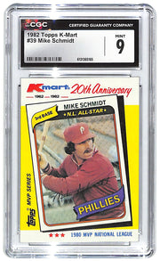 1982 Mike Schmidt Topps K-Mart #39 CGC Mint 9