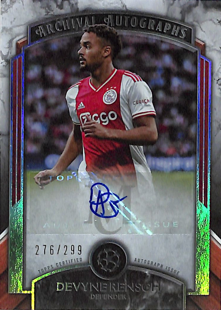2022-23 Topps Museum Collection UEFA Devyne Rensch Auto Autograph /299