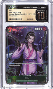 One Piece Bandi Games Fest 23-24 OP01 Izo 033 CGC 10 Pristine