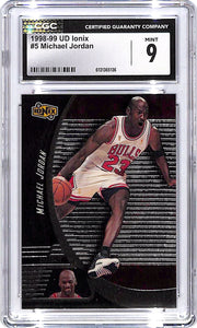 1998-99 UD Ionix Michael Jordan #5 CGC 9 Bulls