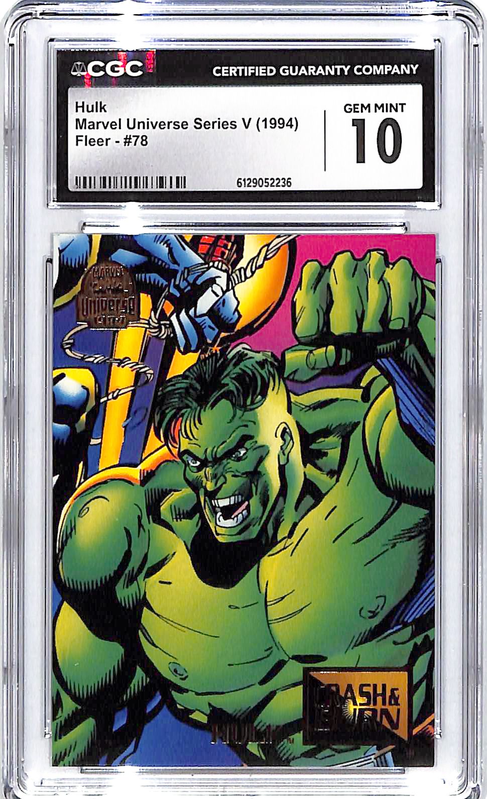 1994 Hulk Fleer Marvel Universe Series V #78 CGC Gem Mint 10