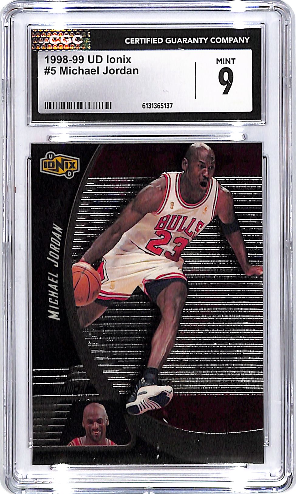 1998-99 UD Ionix Michael Jordan #5 CGC 9 Bulls