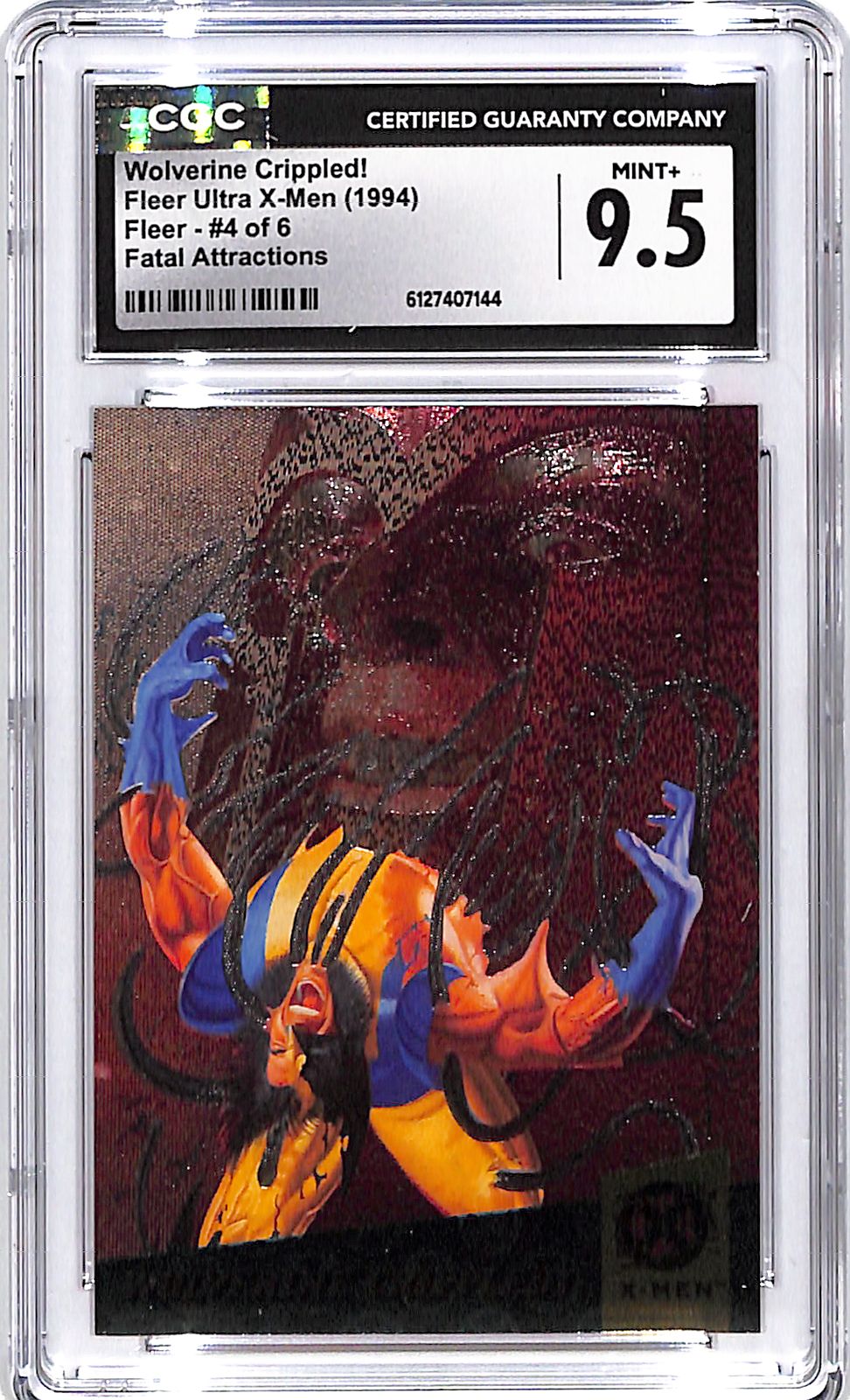 1994 Fleer Ultra X Men Wolverine Crippled Fatal Attractions #4 CGC 9.5