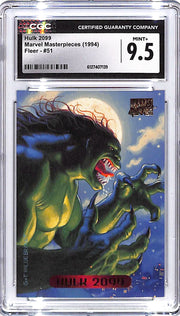 1994 Fleer Marvel Masterpieces Hulk 2099 #51 CGC 9.5