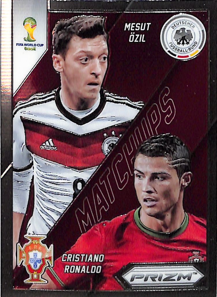2014 Prizm World Cup Cristiano Ronaldo Mesut Ozil Matchups #15