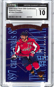 2026 Upper Deck CDD Conference Alex Ovechkin Platinum Power #5 CGC 10 Captials
