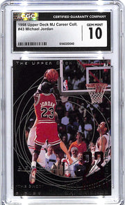1998 Upper Deck MJ Career Collection Michael Jordan #43 CGC 10 Bulls