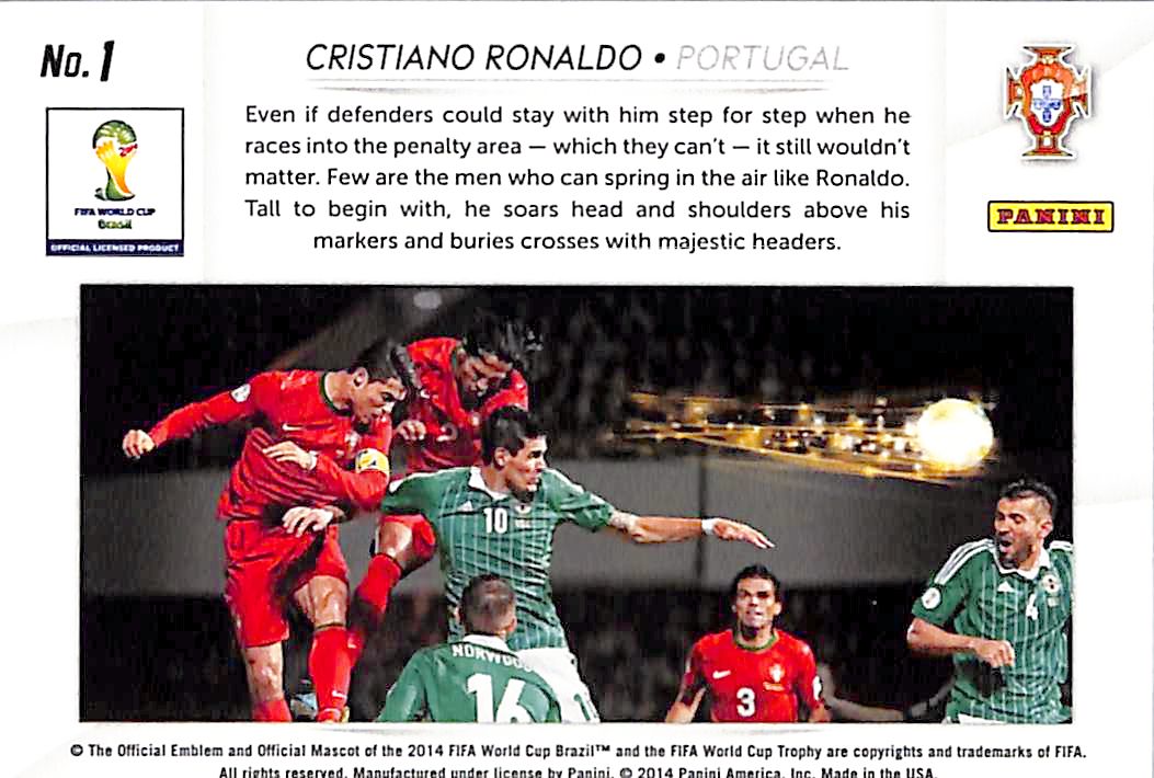 2014 Prizm World Cup Cristiano Ronaldo Aerial Assault #1 Portugal