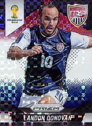 2014 Prizm World Cup Landon Donovan Red White Blue Power Plaid #70 USA