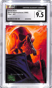 1995 Fleer Marvel Masterpieces Ghost Rider #37 CGC 9.5