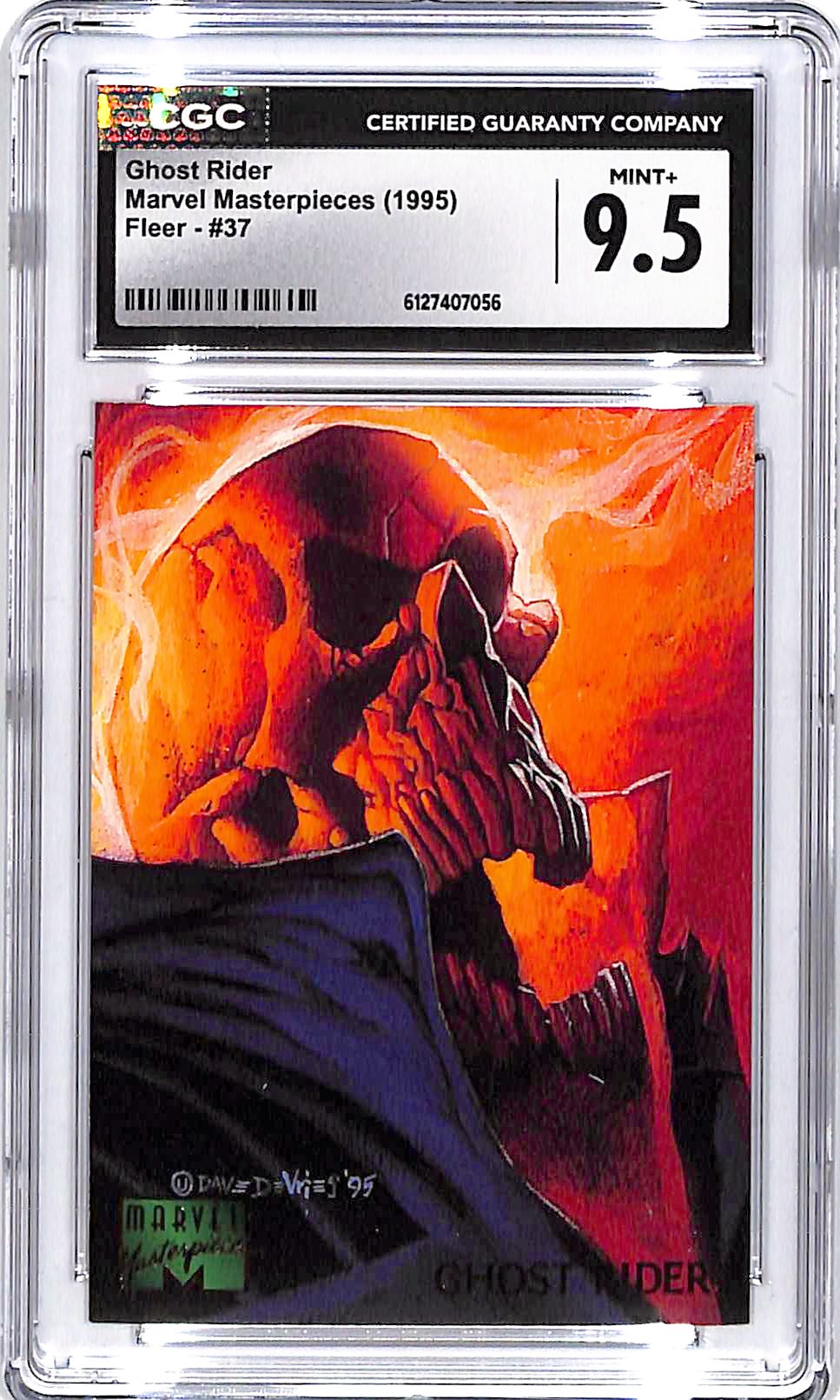 1995 Fleer Marvel Masterpieces Ghost Rider #37 CGC 9.5