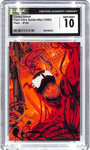 1995 Fleer Ultra Spider Man Coney Island Carnage #144 CGC 10