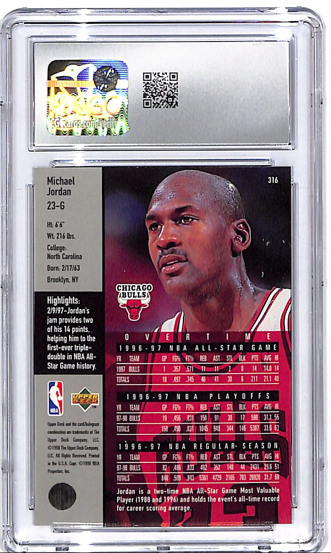 1997-98 Upper Deck Michael Jordan #316 CGC 9 Bulls
