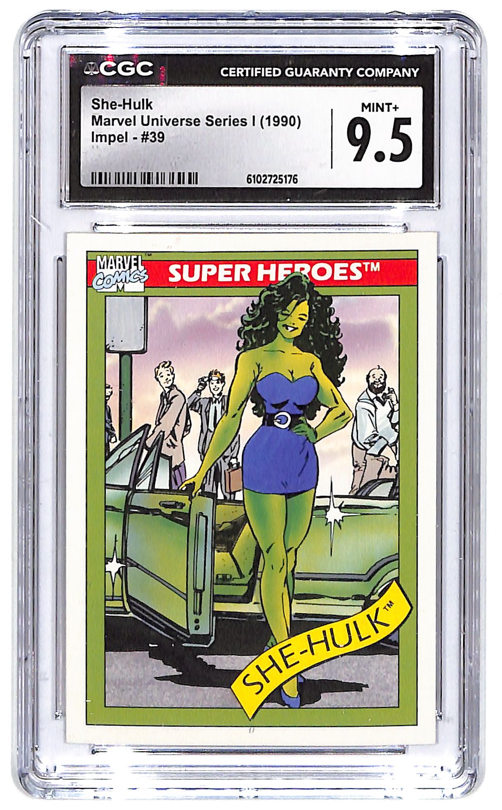 1990 She-Hulk Marvel Universe Series 1 Impel #90 CGC Mint Plus 9.5