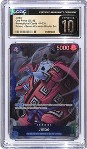 One Piece Promotional Cards Jinbe Seven Warlords P-030 CGC 10 Pristine