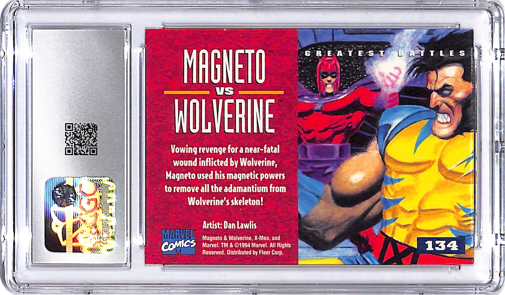 1994 Fleer Ultra X-Men 95 Magneto vs Wolverine #134 CGC 9.5