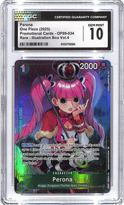 One Piece Promotional Cards Illustration Box Vol 4 OP09 Perona 034 CGC 10