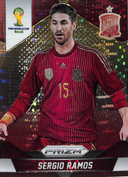 2014 Prizm World Cup Sergio Ramos Red Yellow Pulsar #172 Spain