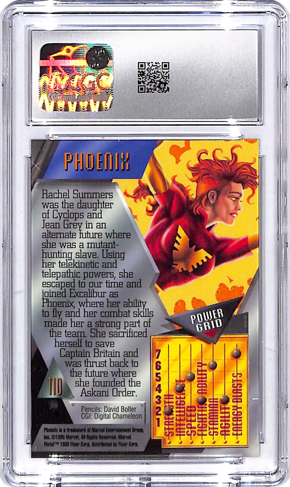1995 Fleer Marvel Metal Phoenix #110 CGC 9.5