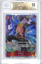 One Piece Japanese Summit Decisive Battle OP02 Marco R Alternate Art 018 BGS 10 Pristine