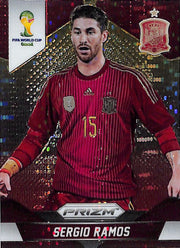 2014 Prizm World Cup Sergio Ramos Red Yellow Pulsar #172 Spain