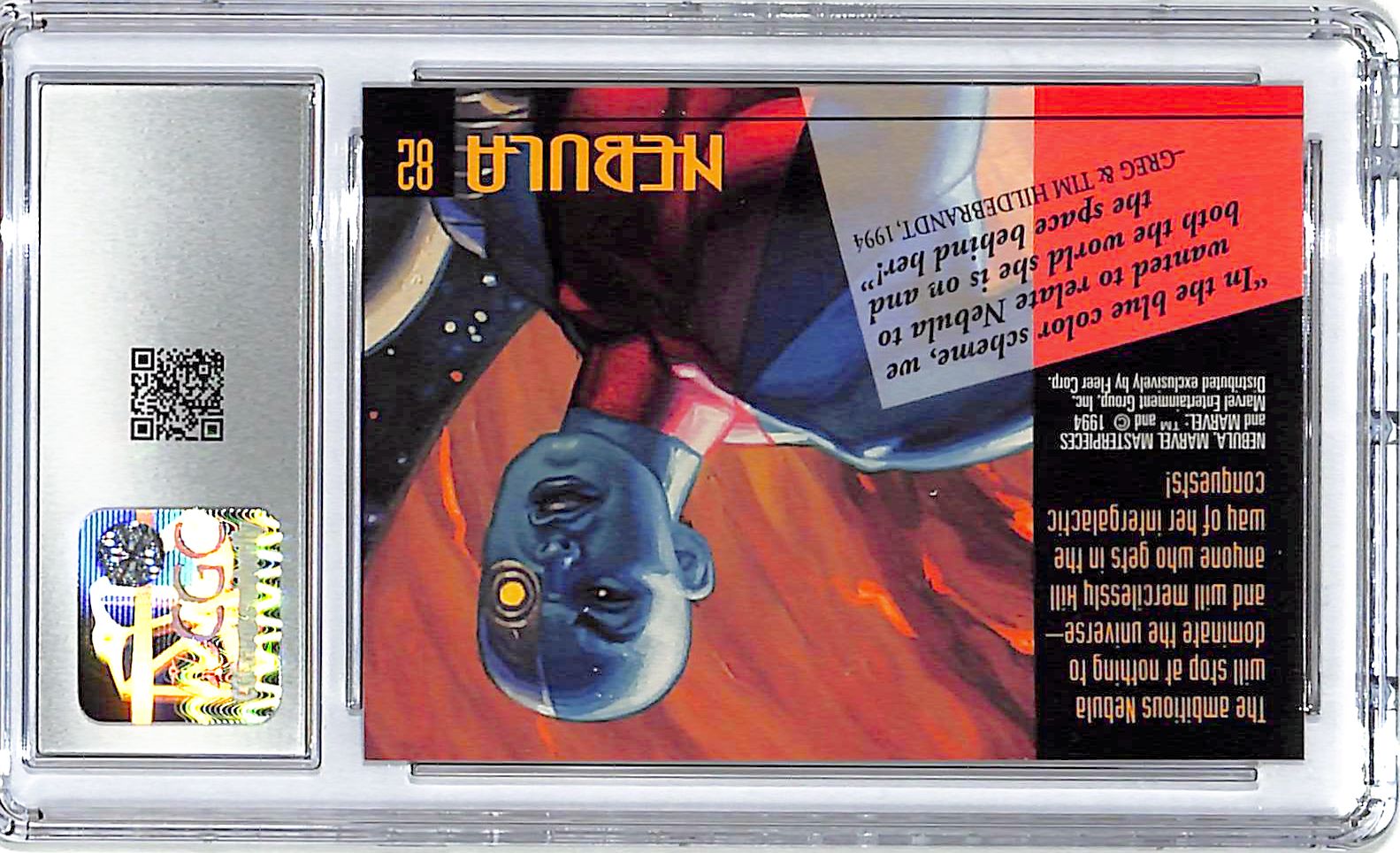 1994 Fleer Marvel Masterpieces Nebula Gold Foil Signature #82 CGC 10