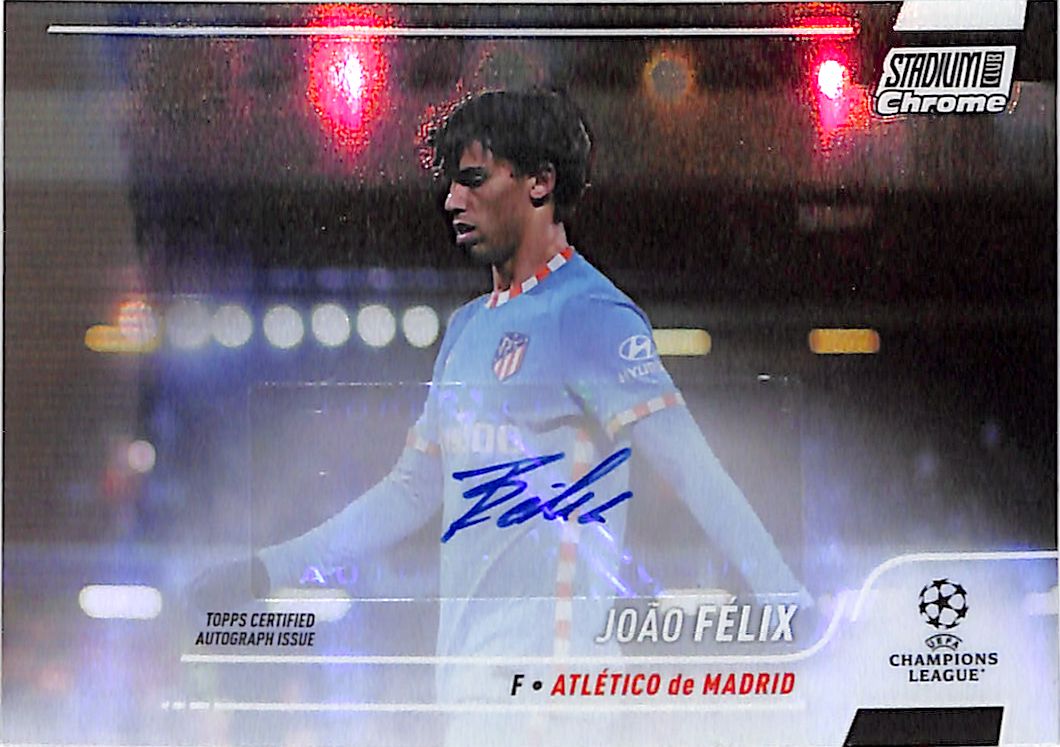 2021-22 Topps Stadium Club Chrome Joao Felix Auto Autograph Refractor