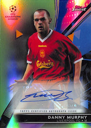 2021-22 Topps Finest UEFA Danny Murphy Auto Autograph Green Refractor /99 Liverpool
