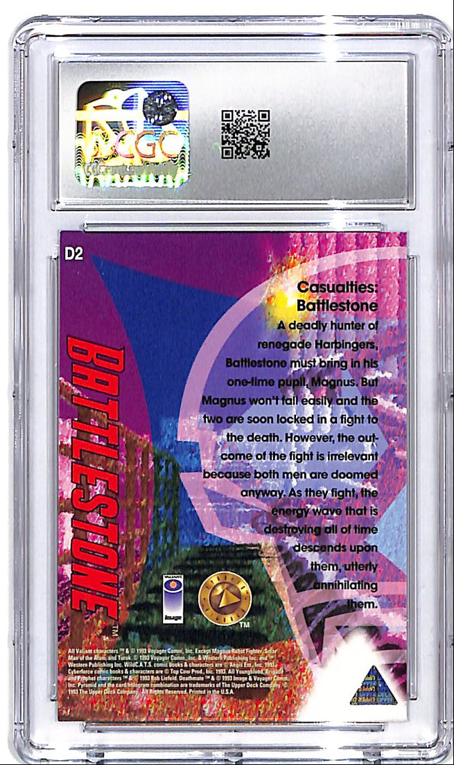 1993 Upper Deck Deathmate Battlestone Lithograms CGC 9.5