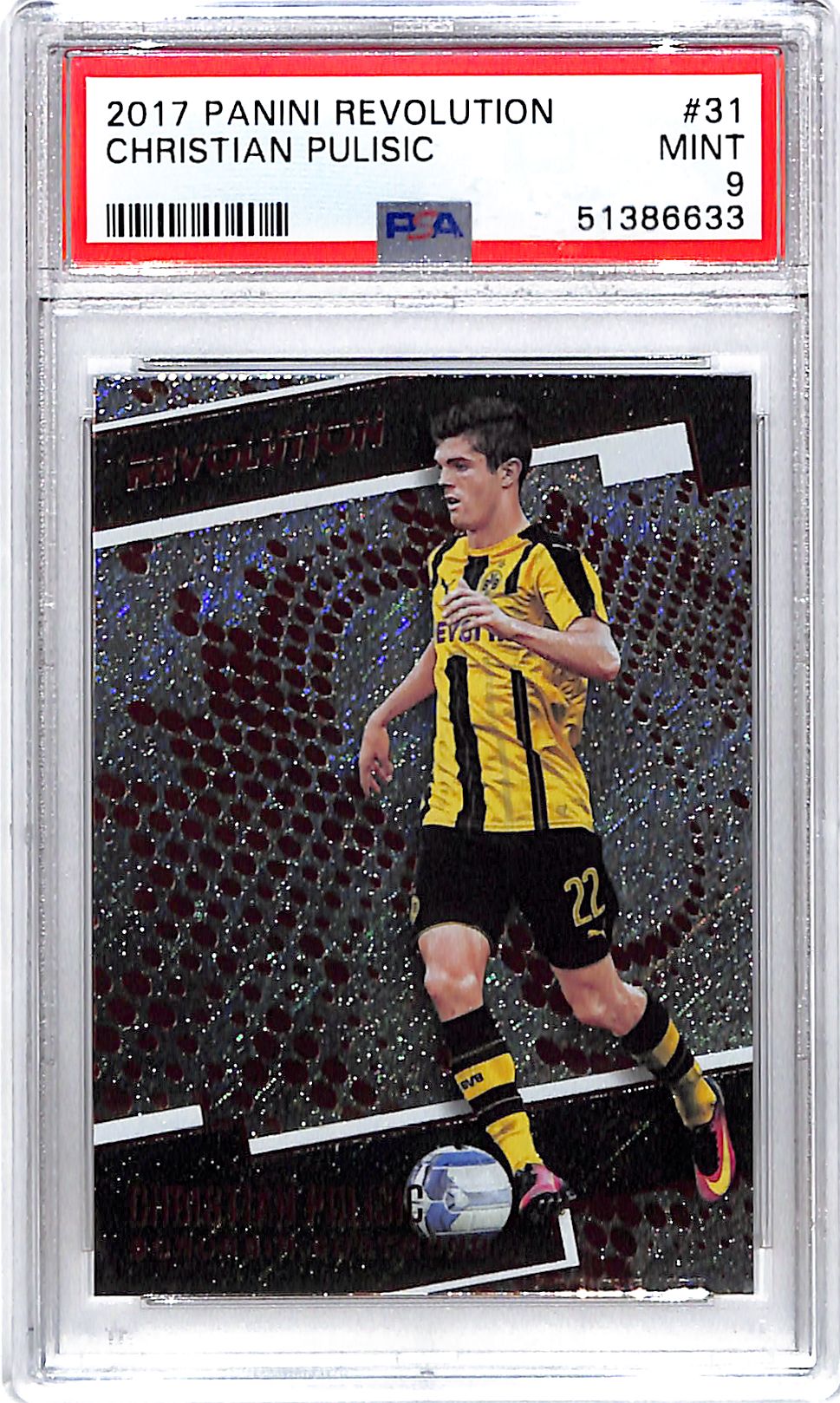 2017 Revolution Soccer Christian Pulisic #31 PSA 9 Dortmund