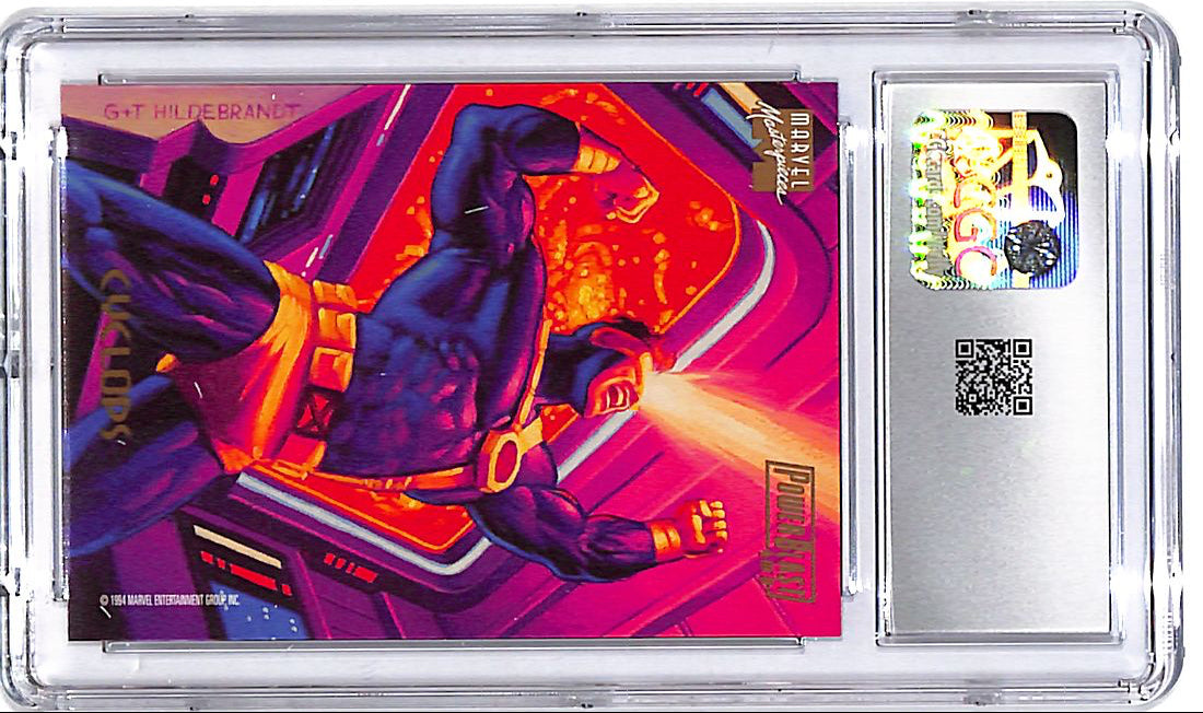 1994 Fleer Marvel Masterpieces Power Blast Cyclops #4 CGC 9.5