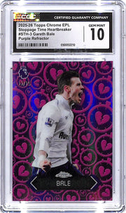 2025-26 Topps Chrome Gareth Bale Stoppage Time Heartbreaker Purple /75 CGC 10