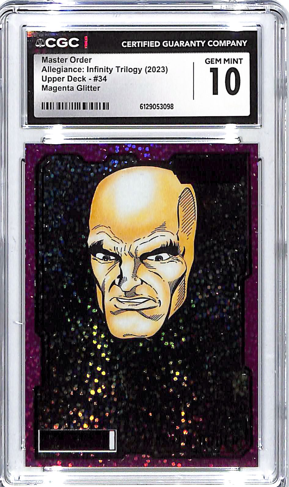 2023 Master Order Upper Deck Allegiance: IT Magenta /199 #34 CGC Gem Mint 10
