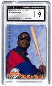 1992 Barry Bonds Upper Deck Fan Fest #14 CGC Mint 9