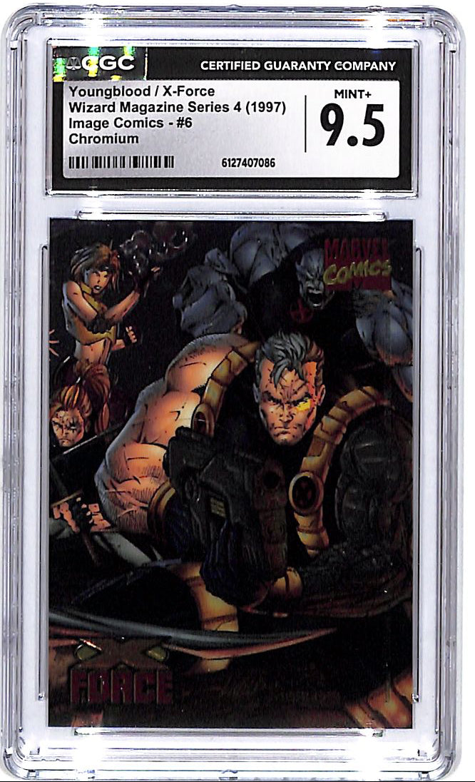 1997 Image Comics Wizard Magazine Series Youngblood X-Force Chromium #6 CGC 9.5
