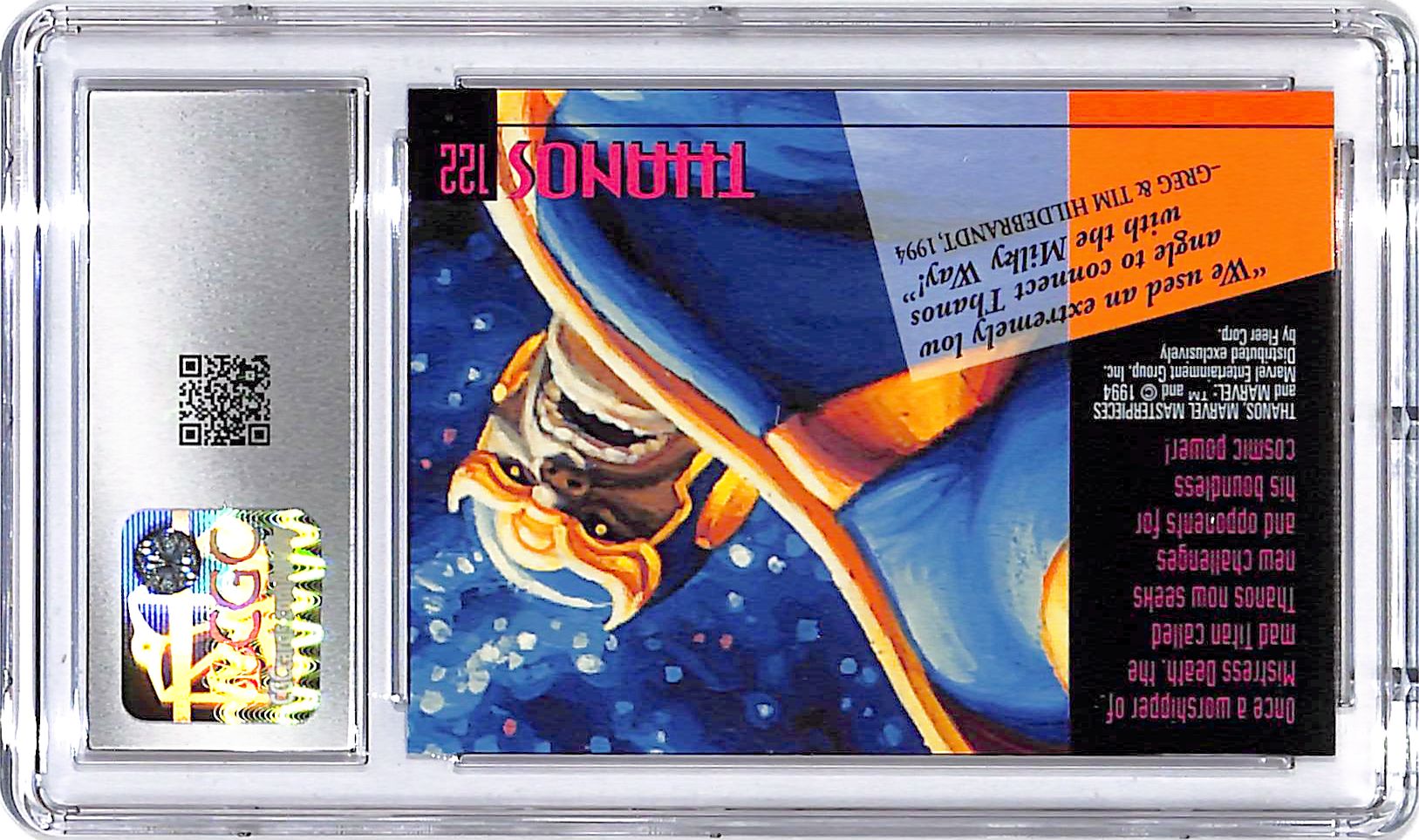 1994 Fleer Marvel Masterpieces Thanos #122 CGC 9.5