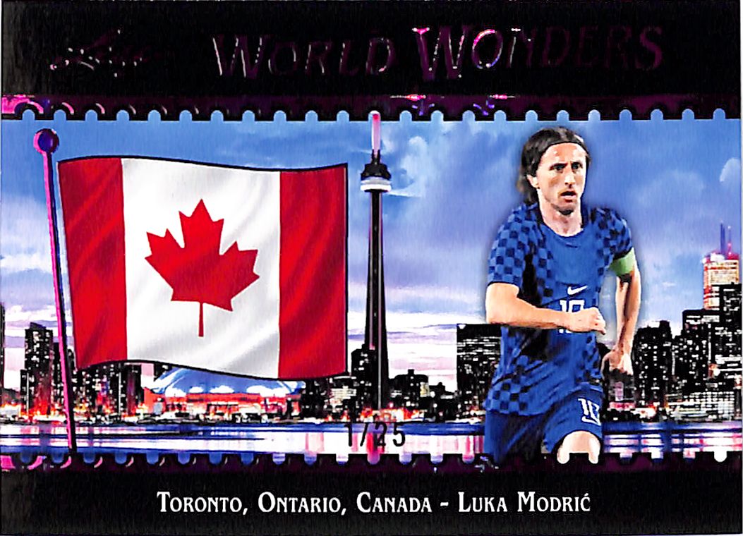 2026 Leaf World Wonders Luka Modric Pink /25 Croatia