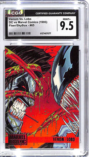 1995 Fleer Skybox DC vs Marvel Comics Venom vs Lobo #65 CGC 9.5